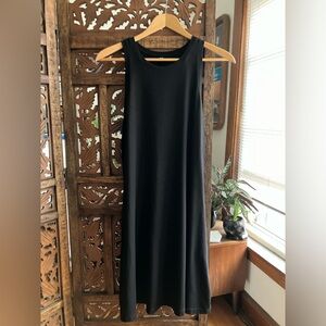 Uniqlo casual sleeveless dress, black, soft modal blend